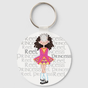 Reel Brunette Keychain