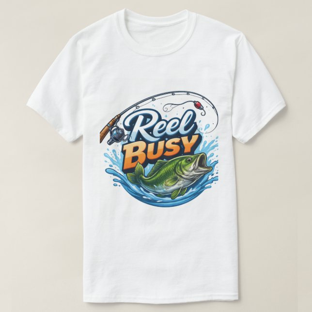 REEL BUSY- Fishing Shirt (Design Front)