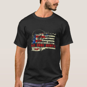 Reel Cool Auntie Fishing Lover Gift Mother's Day T-Shirt