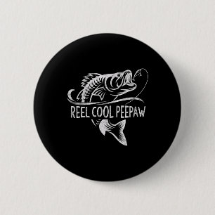 Reel Cool Bunnyaw Fishing Gifts Bunnyaw Father's D 6 Cm Round Badge
