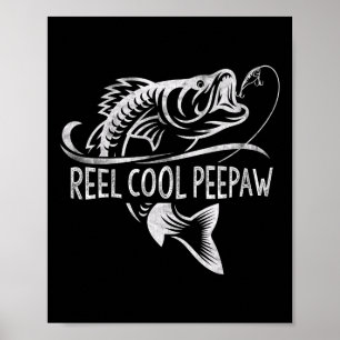 Reel Cool Bunnyaw Fishing Gifts Bunnyaw Father's D Poster