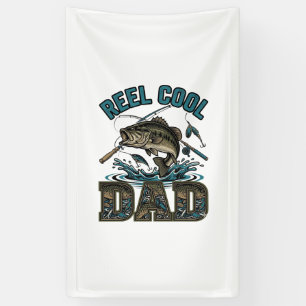Reel Cool Dad Bass Fishing Vintage Vector Design_1 Banner