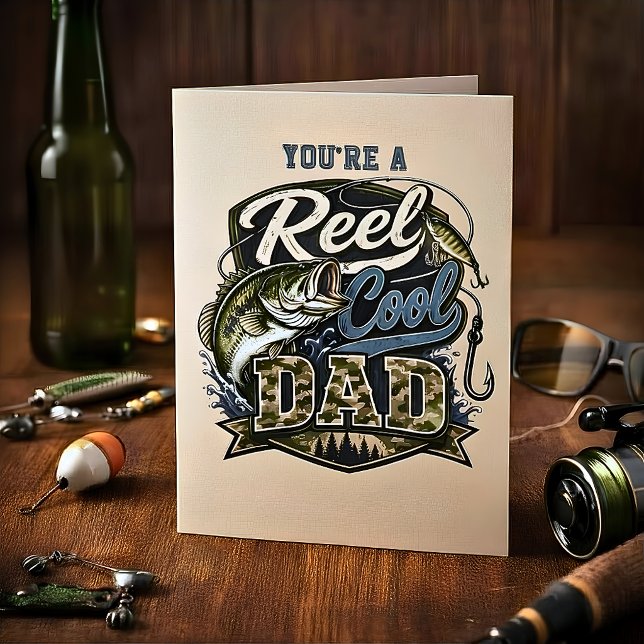 Reel Cool Dad Customise It Birthday Card (Creator Uploaded)