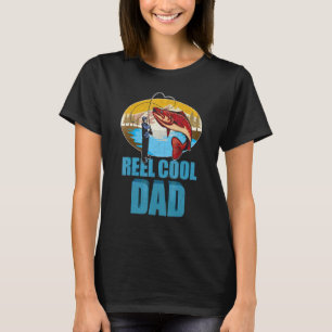 Reel Cool Dad  Fathers Day Fishing  For Husband Da T-Shirt
