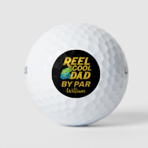 Reel Cool Dad Fathers Day Personalised Golf Balls