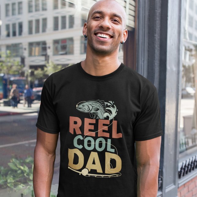 Reel Cool Dad Fisherman Dad T-Shirt (Creator Uploaded)