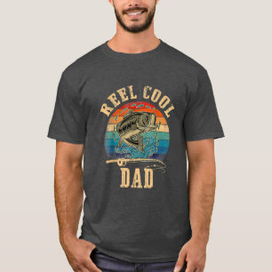 Reel Cool Dad Fisherman Fathers Day Fishing 1581 T-Shirt