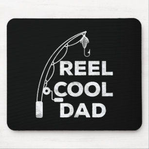 Reel Cool Dad Fisherman Fathers Day Shirt 1 Mouse Pad