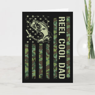 Reel Cool Dad Fishing Dad Fisherman Father's Day Card