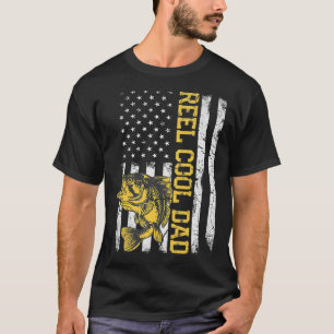 Reel Cool Dad Fishing Father's Day Gift 4th Of Jul T-Shirt
