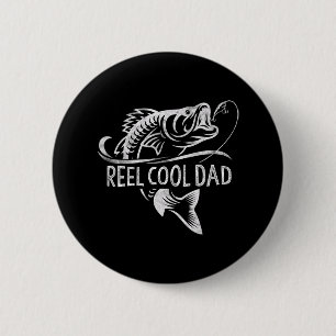 Reel Cool Dad Fishing Gifts Dad Father's Day 6 Cm Round Badge