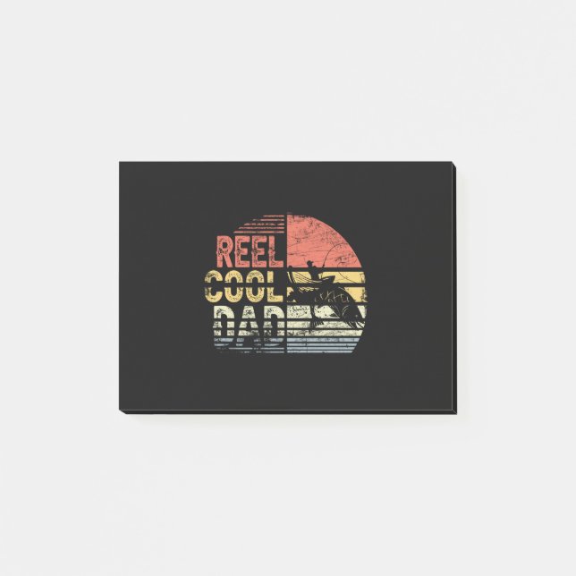 Reel Cool Dad Fishing Lover Post-it Notes (Front)