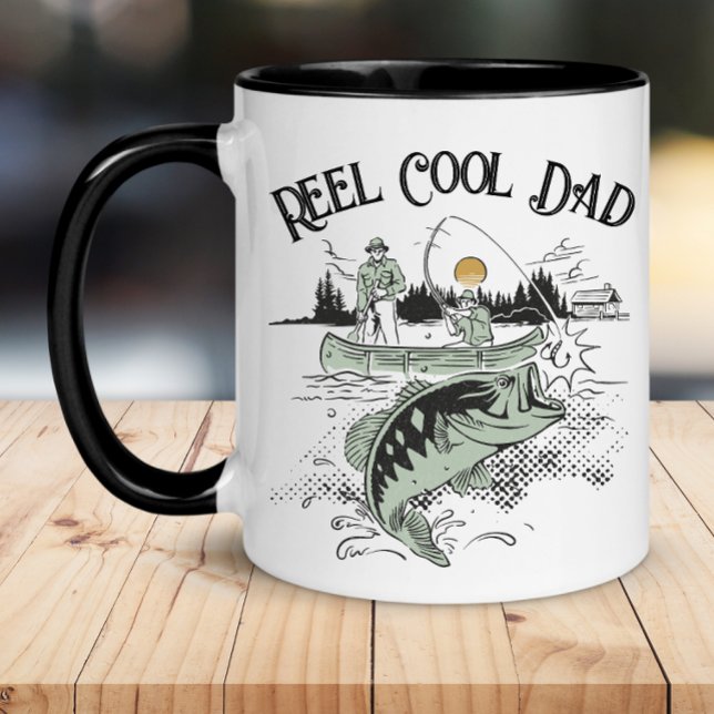 Reel Cool Dad Fishing Mug (Reel Cool Dad Father's Day Mug)