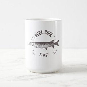 Reel Cool Dad Fishing Shirt  Coffee Mug