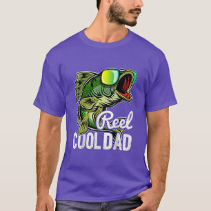 Reel Cool Dad Fishing Sunglasses Funny Fathers Day T-Shirt