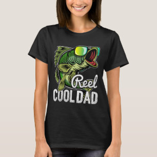 Reel Cool Dad Fishing Sungles Funny Father&#; s Da T-Shirt