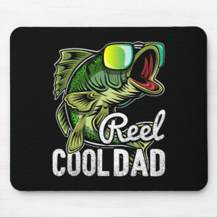 Reel Cool Dad Fishing Sungles Funny Father's Day G Mouse Pad