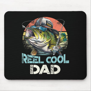 Reel Cool Dad Fishing Vintage Retro Father's Day Mouse Pad