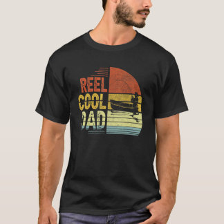 Reel Cool Dad Fishing Vintage Retro Father's Day T-Shirt