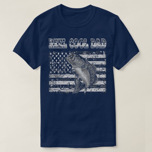 Reel Cool Dad For Daddy Lover Fishing 1604  T-Shirt (Design Front)