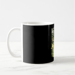 Reel cool dad funny fishing bass (on back) coffee mug