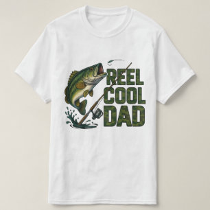 Reel Cool Dad   Funny Fishing Father's Day T-Shirt