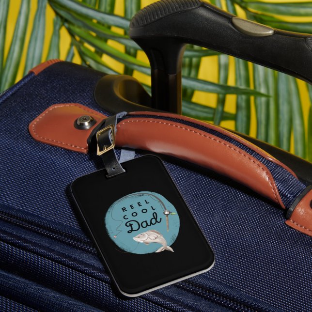 Reel Cool Dad Luggage Tag (Front Insitu 1)