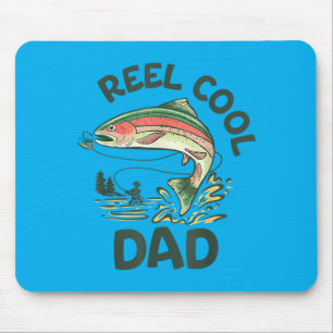 Reel Cool Dad New Dad Life Fisherman Fathers Day Mouse Pad