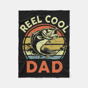 Reel Cool Dad-shirt Father Day Gift Funny B Papa F Fleece Blanket