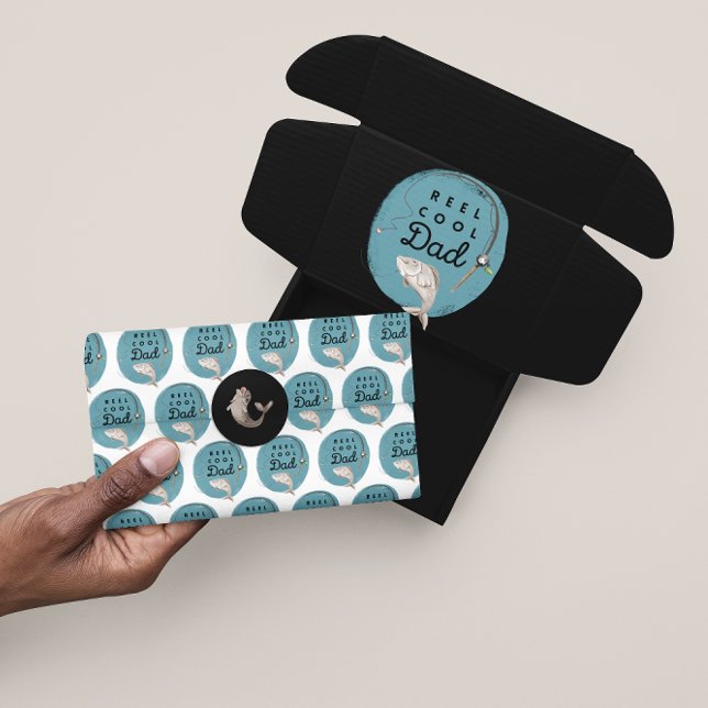 Reel Cool Dad Tissue Paper (Celebrate dad with this, "Reel cool dad" fishing tissue paper! )