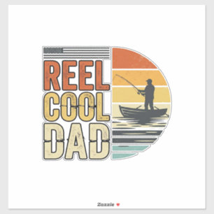 Reel Cool Dad Vintage Fishing T-Shirt Design_1