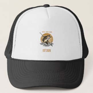 Reel Cool Dad Vintage Fishing Trucker Hat
