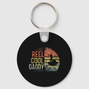 Reel Cool Daddy Fishing Gifts Daddy Birthday Vinta Key Ring