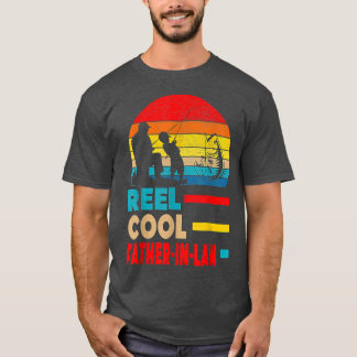 Reel Cool Father In Law Fisherman Daddy Father Day T-Shirt