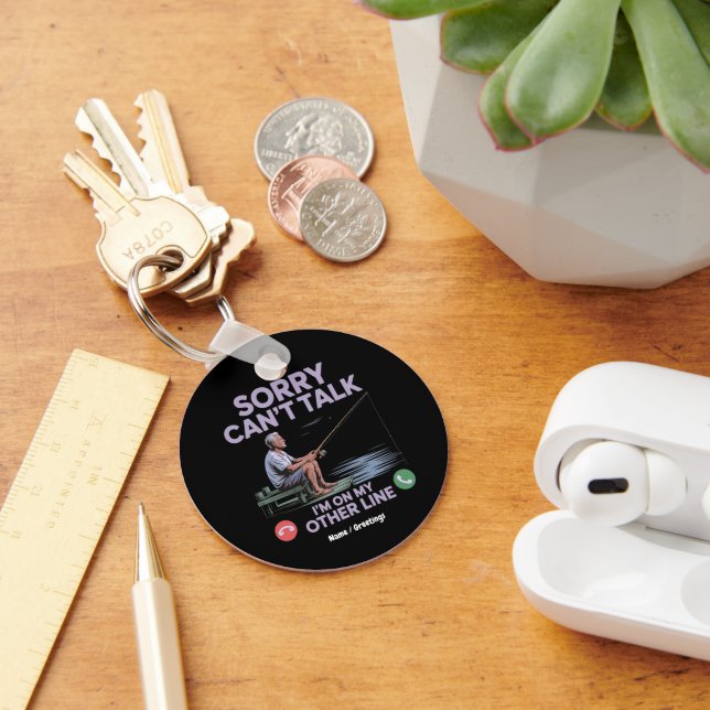 Reel Cool Funny Dad Fishing Perfect Gift  Key Ring (Desk)
