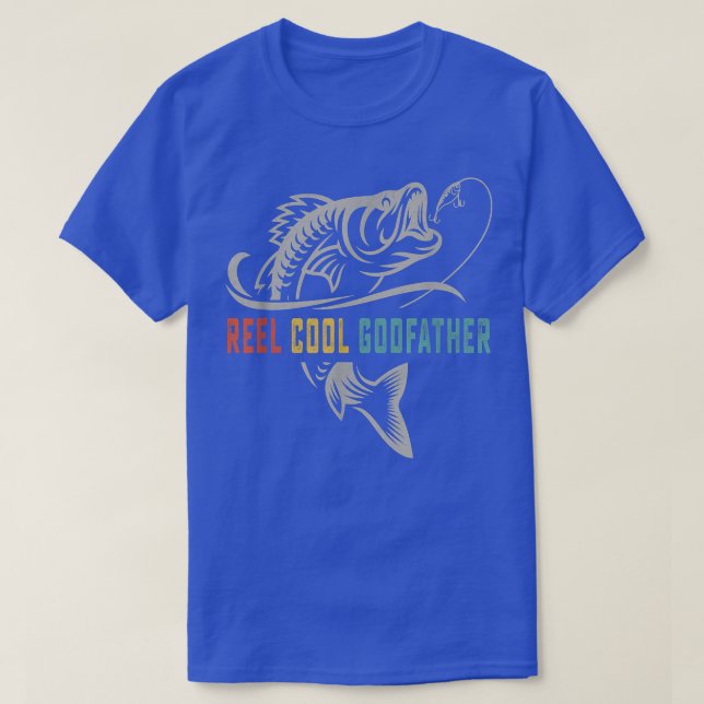 Reel Cool Godfather Shirt Fathers Day Gift for Fis (Design Front)