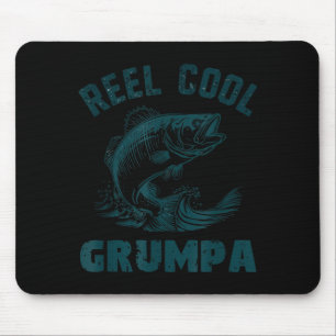 Reel Cool Gpa Fishing Grandpa Vintage Style Mouse Pad
