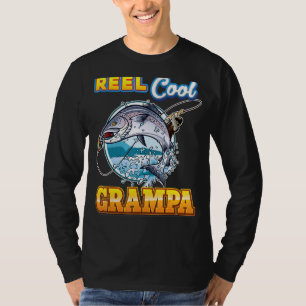 Reel Cool Grampa Fishing Dad Father Day Papa Dadd T-Shirt