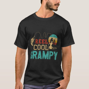 Reel Cool Grampy Vintage Funny Fishing Rod Gift Fo T-Shirt