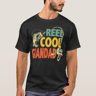 Reel Cool Grandad Fishing s, Funny Fathers Day Fis T-Shirt