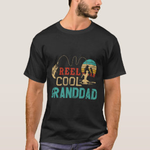 Reel Cool Granddad Vintage Funny Fishing Rod Gifts T-Shirt