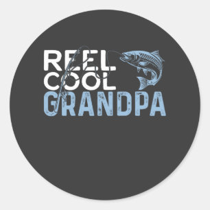 Reel Cool Grandpa Classic Round Sticker