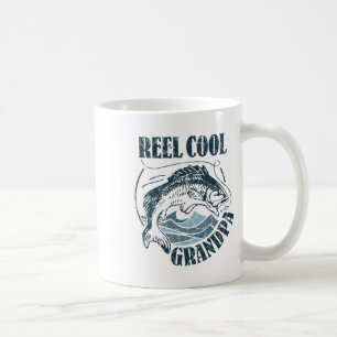 Reel Cool Grandpa Fishing Dad Gifts Father's Day F Coffee Mug