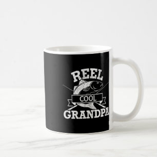 Reel Cool Grandpa Fishing Fathers Day Birthday Chr Coffee Mug