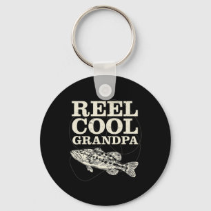 Reel Cool Grandpa Fishing Fathers Day  Key Ring