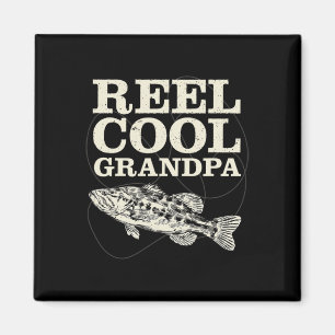 Reel Cool Grandpa Fishing Fathers Day Magnet