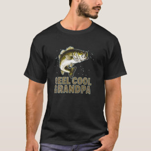 Reel cool grandpa fishing fun fisherman anglers te T-Shirt