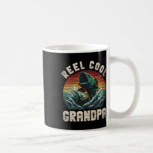 Reel Cool Grandpa Fishing Grandpa Fathers Day Fish Coffee Mug