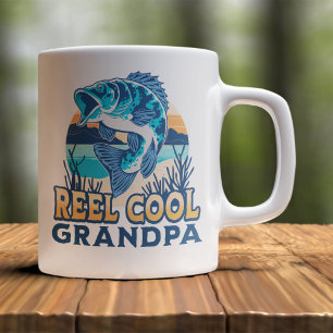 Reel Cool Grandpa Funny Fisherman granpa Coffee Mug