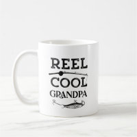 Reel Cool Grandpa Funny Fishing Pun Grandpa Mens